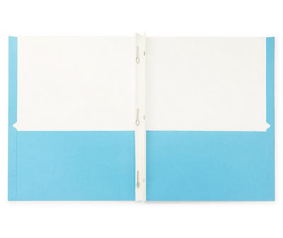 Blue 2-Pocket Folder with Prongs