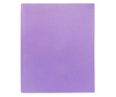 Purple 2-Pocket Folder with Prongs