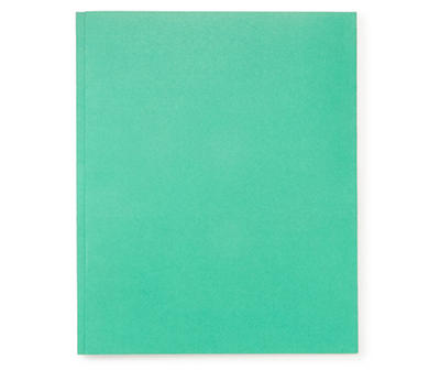 Green 2-Pocket Folder with Prongs