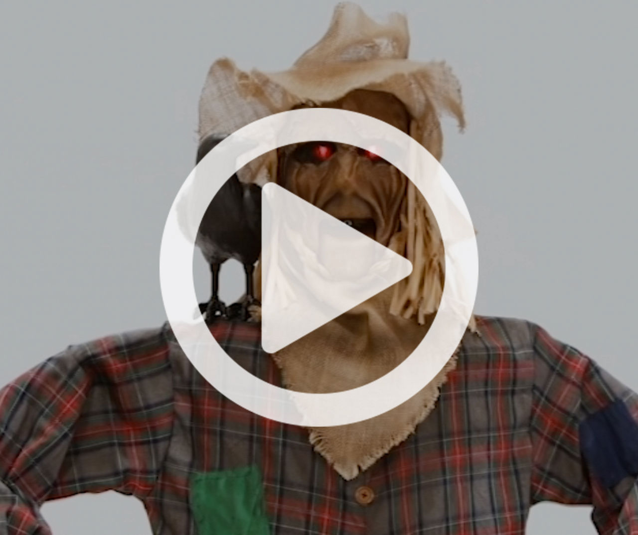 Animated Light & Sound Scarecrow, (6')
