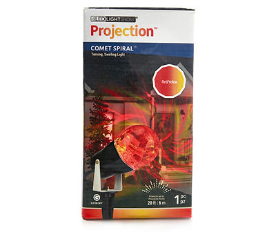 Lightshow LED Red & Yellow Comet Spiral Projection Light | Big Lots