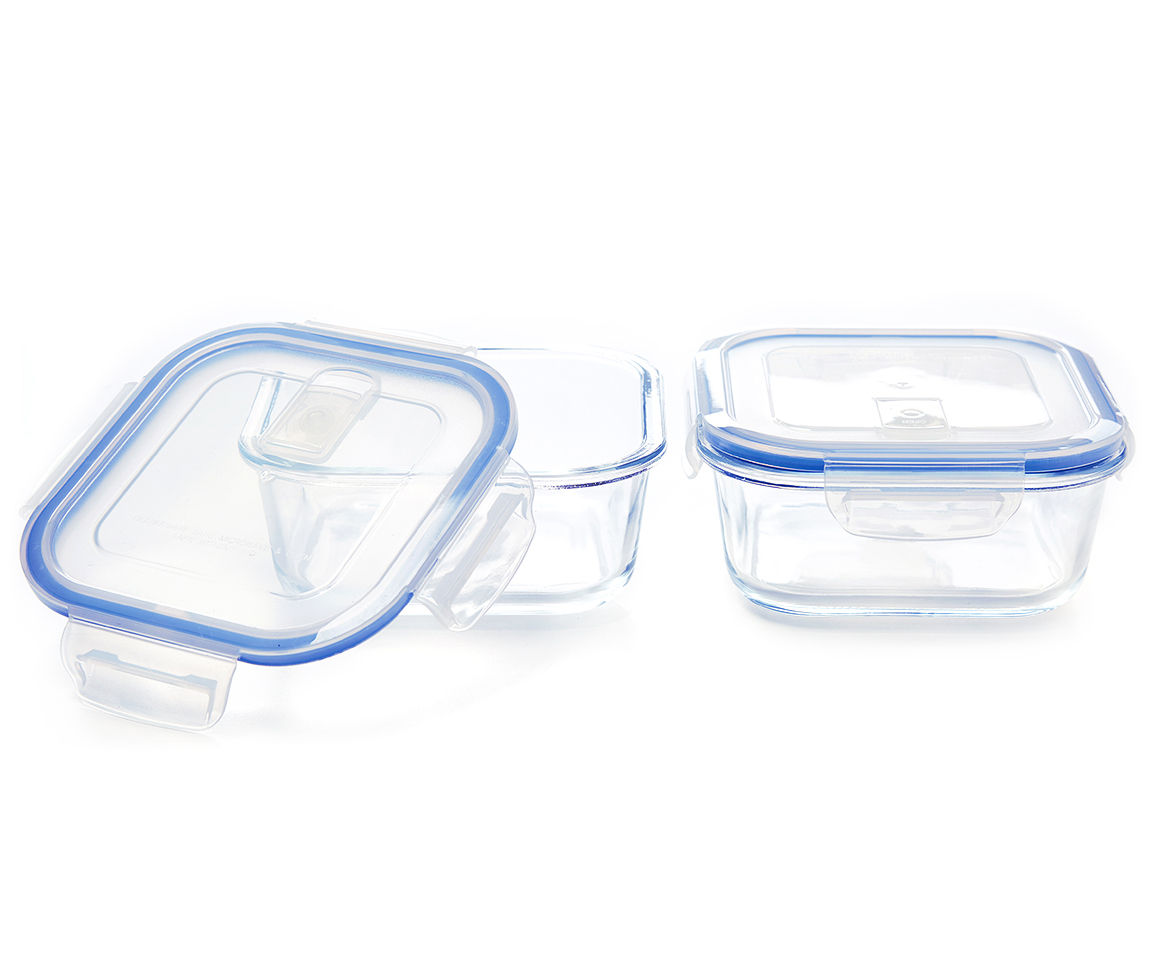 Circleware Snap Lid Containers, 2-Pack