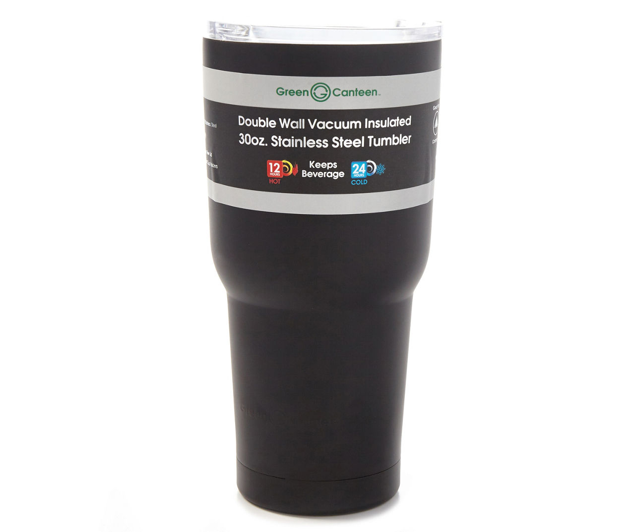 Black Insulated Stainless Steel Tumbler