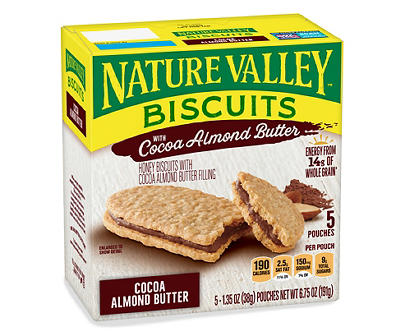 Cocoa Almond Butter Biscuits, 5-Pack