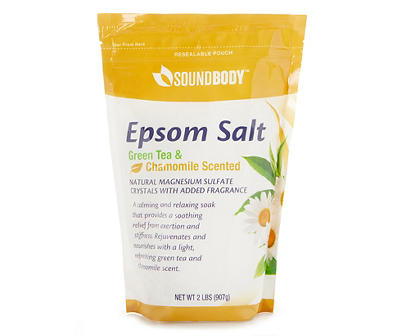 Green Tea & Chamomile Epsom Salt, 2 Lbs.