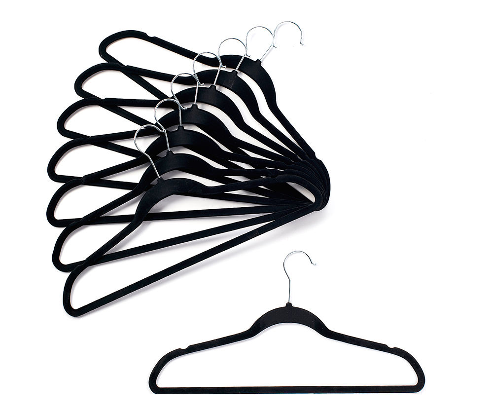 bevel Motivatie Somatische cel Home Essentials Black Suit Hangers, 8-Pack | Big Lots