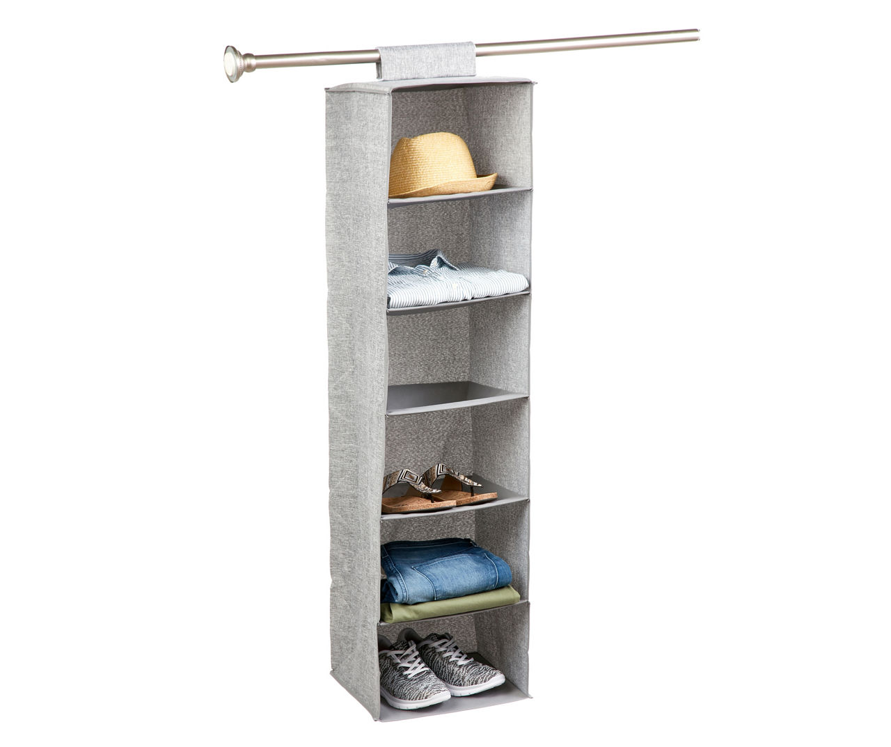 6-Shelf Hanging Closet Organizer