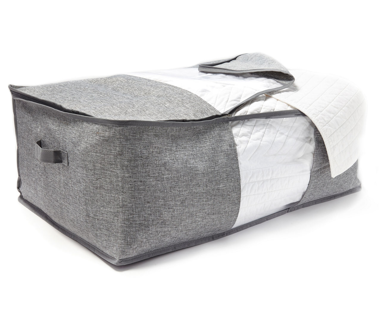 Home Essentials Gray Blanket Storage Bag