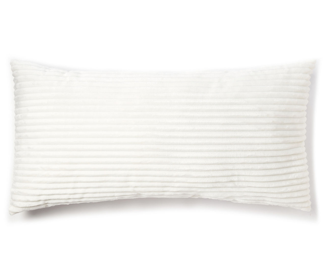 Bright White Rib Body Pillow Big Lots