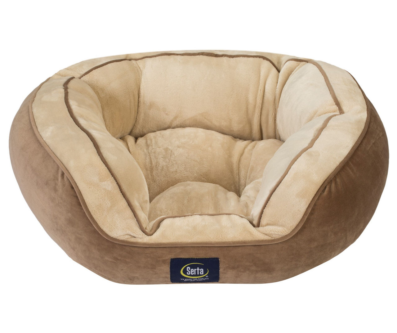 Serta Caramel Oval Nester Memory Foam Pet Bed 21