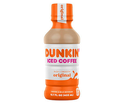 Dunkin' Original Iced Coffee Bottle, 13.7 fl oz