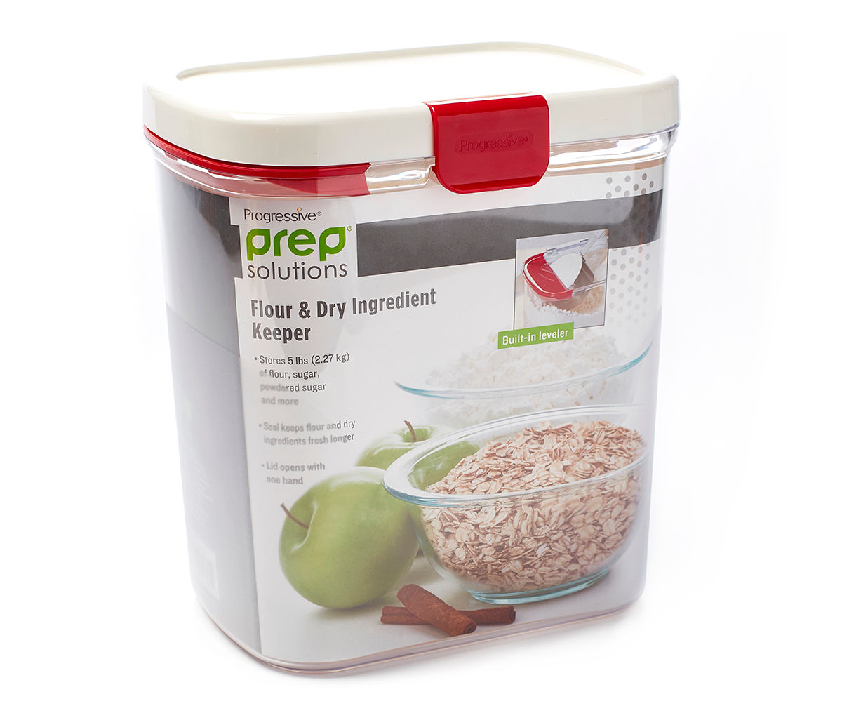 Progressive Prepworks Flour Keeper, 3.8-Quart Plastic Food Storage
