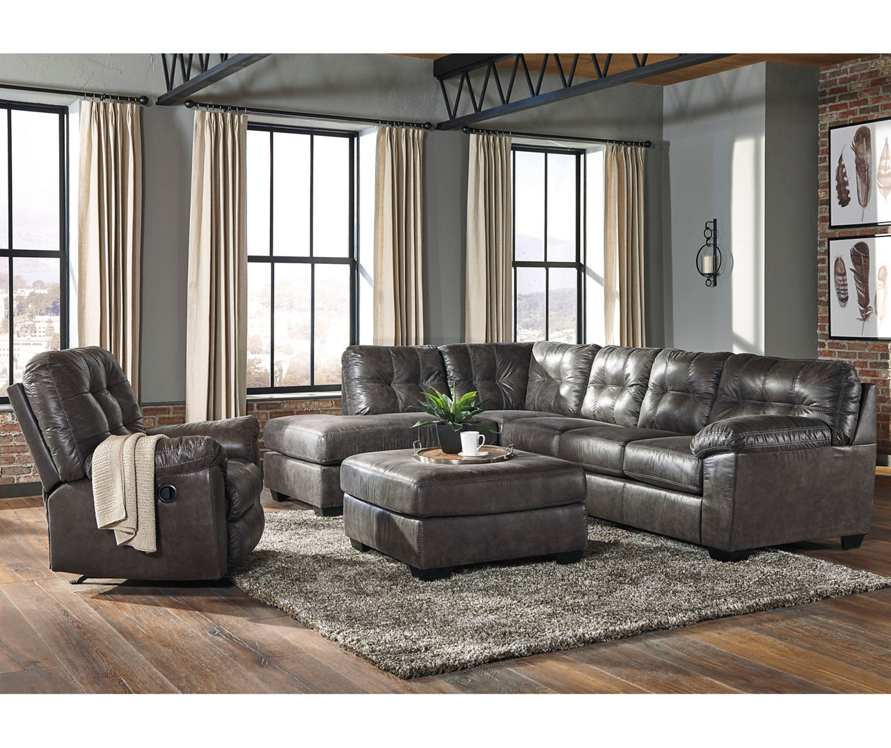 Big lots deals sectional recliner