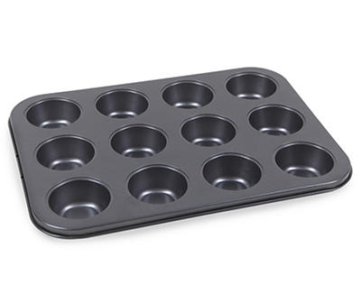 2 Pack 12-Cup Muffin Pan,Non-Stick Cupcake Bakeware Pan,Carbon Steel Muffin Tray 