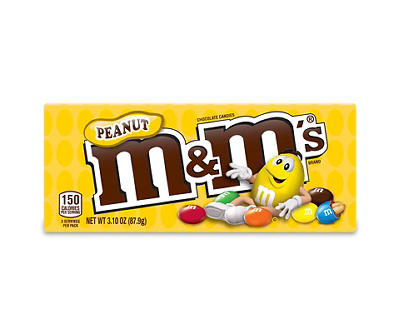 M&M's, Chocolate Peanut Candy, 3.1 Oz