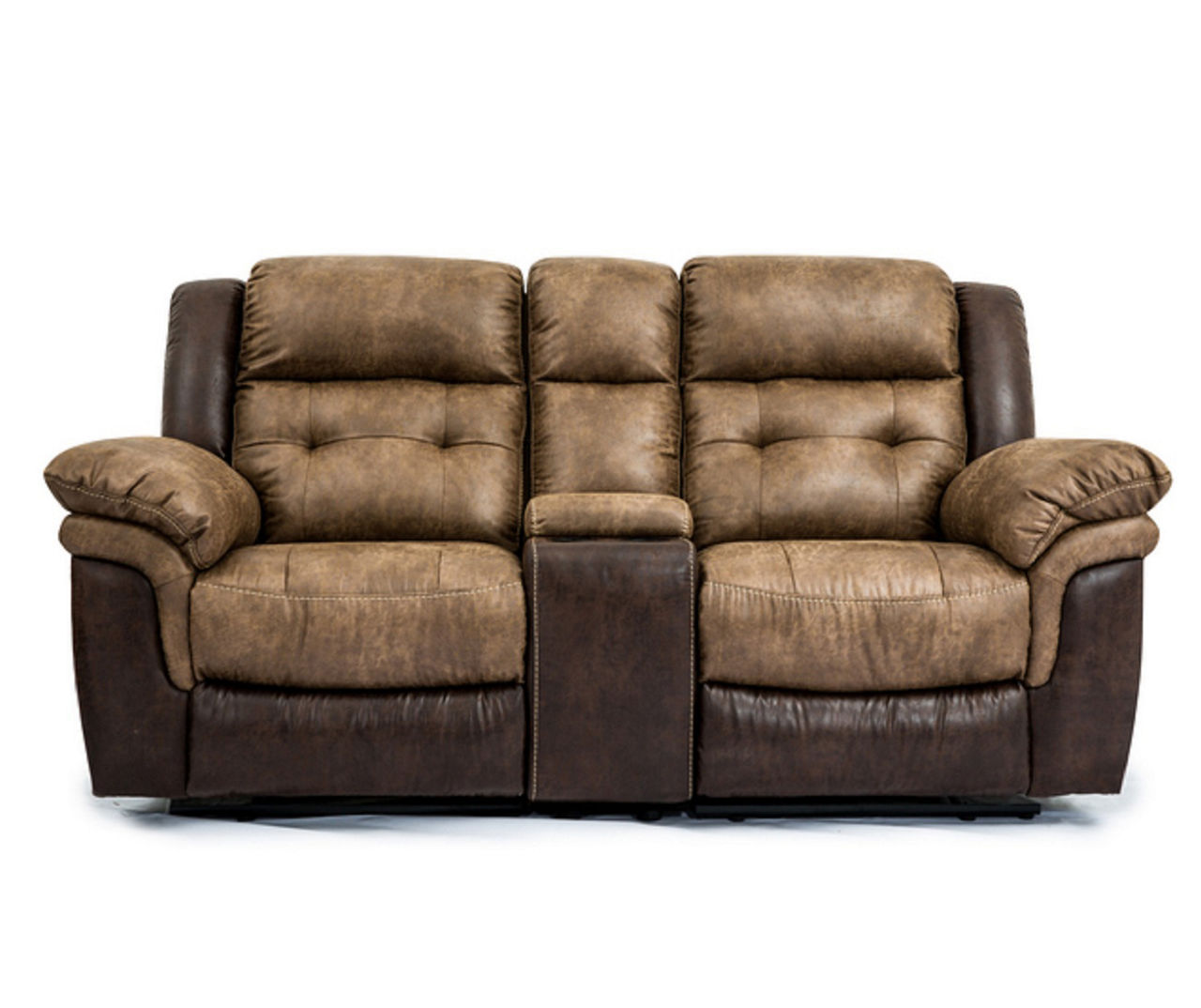 Big lots reclining loveseat with outlet console