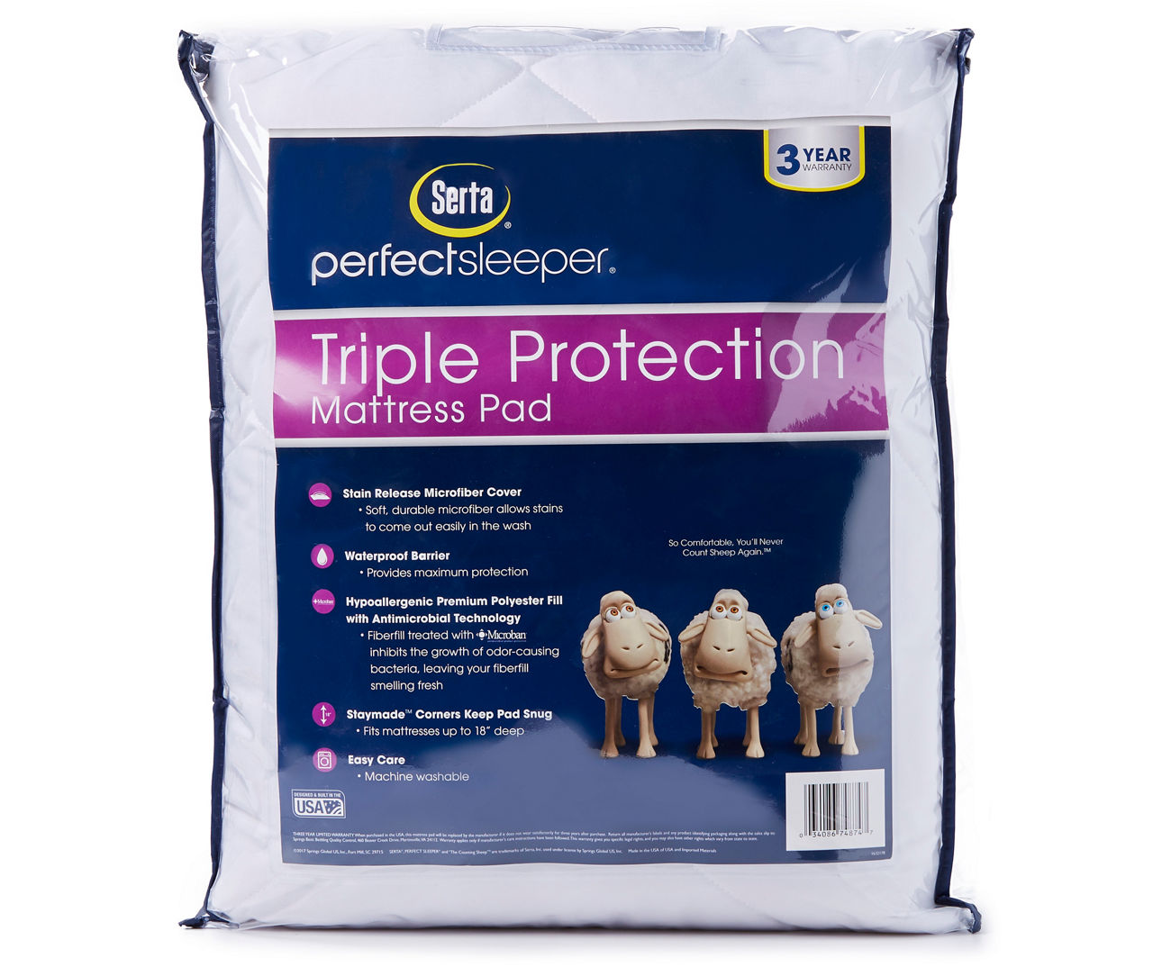 Serta Perfect Sleeper Serta Perfect Sleeper Triple Protection Mattress