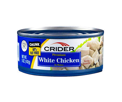 Premium White Chicken Chunks, 5 Oz.
