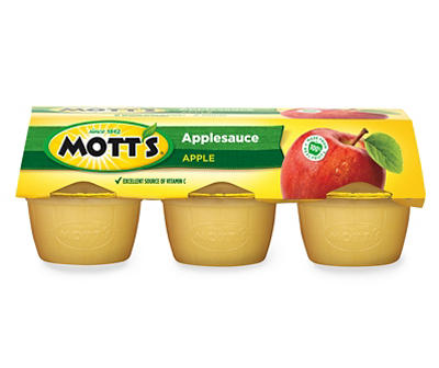 Mott's Applesauce, 4 Oz Cups, 6 Count