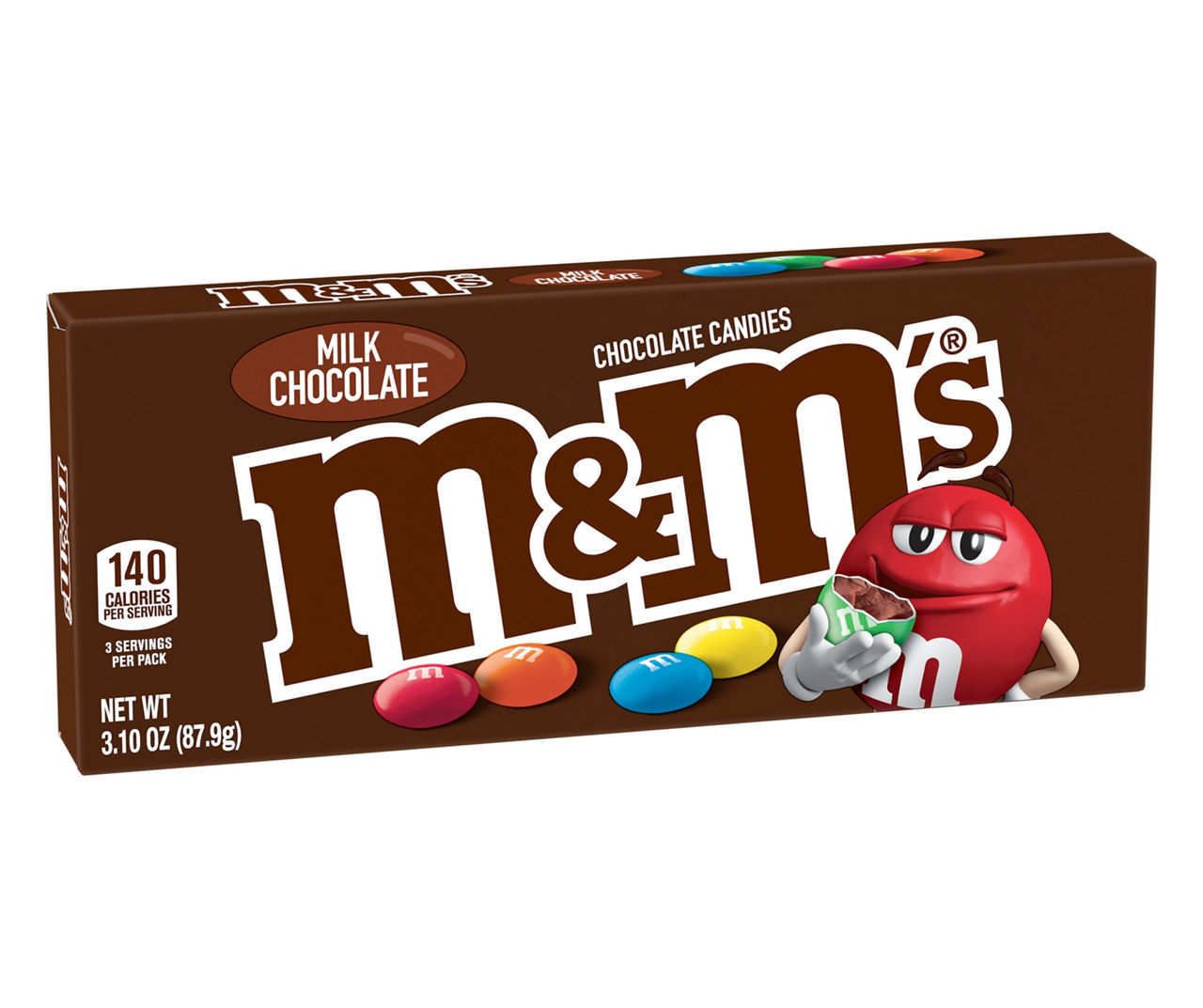 M&M's M&M'S Milk Chocolate Candy Theater Box, 3.1 oz Box