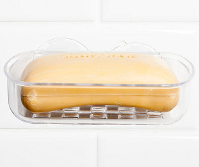 Clear Soap Dish with Suction Cup 