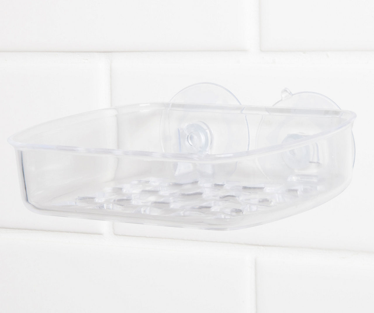 Kenney Home Soap Dish, Suction Cup, Clear