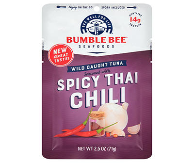 Bumble Bee Seafoods Wild Caught Tuna Seasoned with Spicy Thai Chili 2.5 oz. Pouch