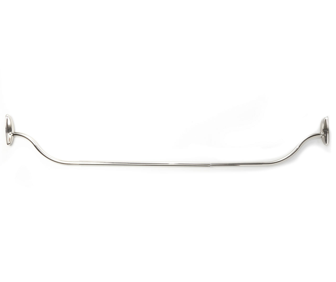 Honey-Can-Do 72 Curved Shower Rod, Brushed Nickel