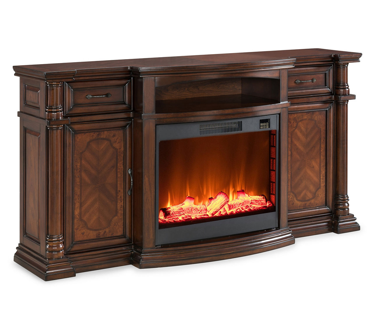 Corner electric deals fireplace big lots