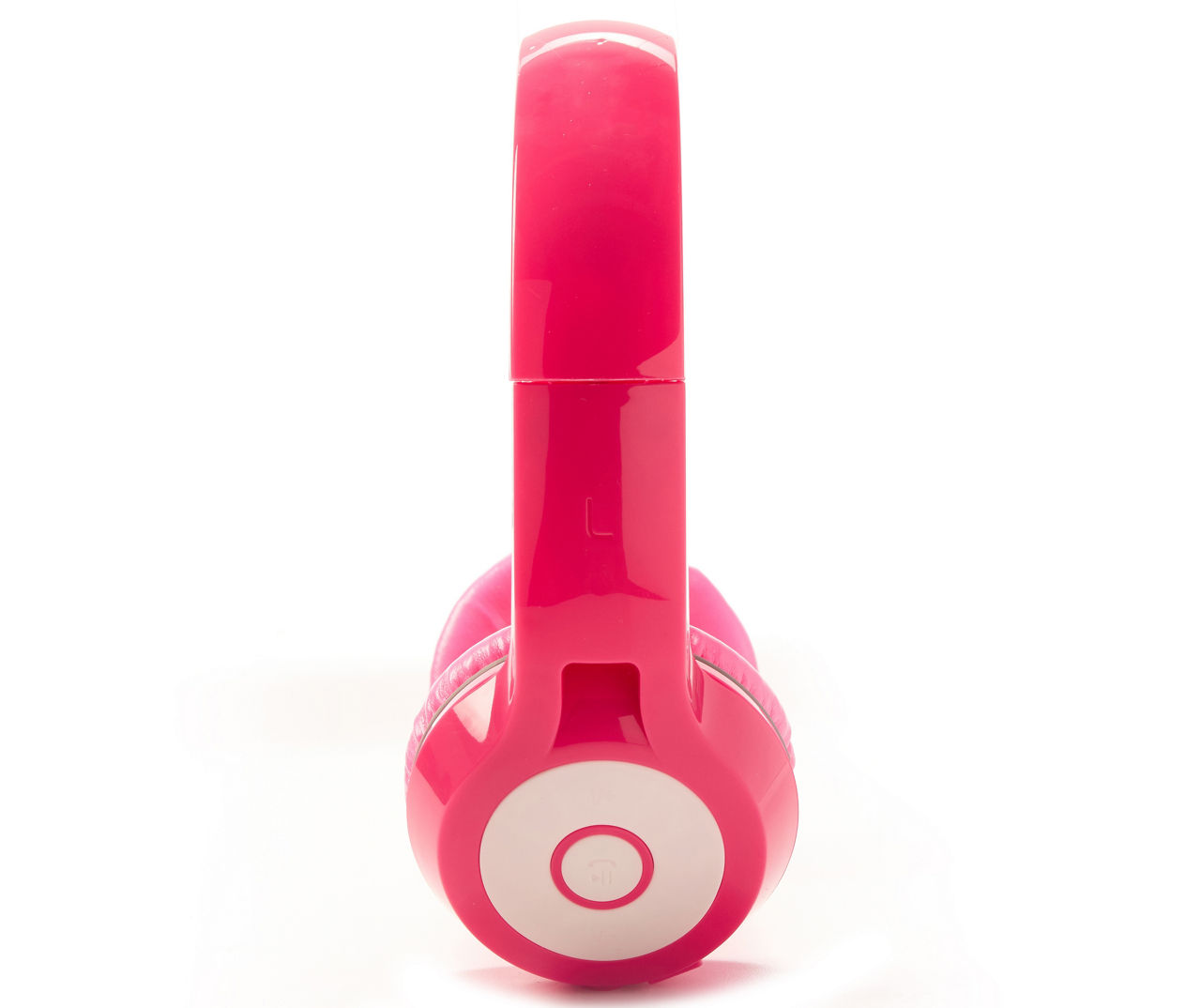 Neon pink online headphones