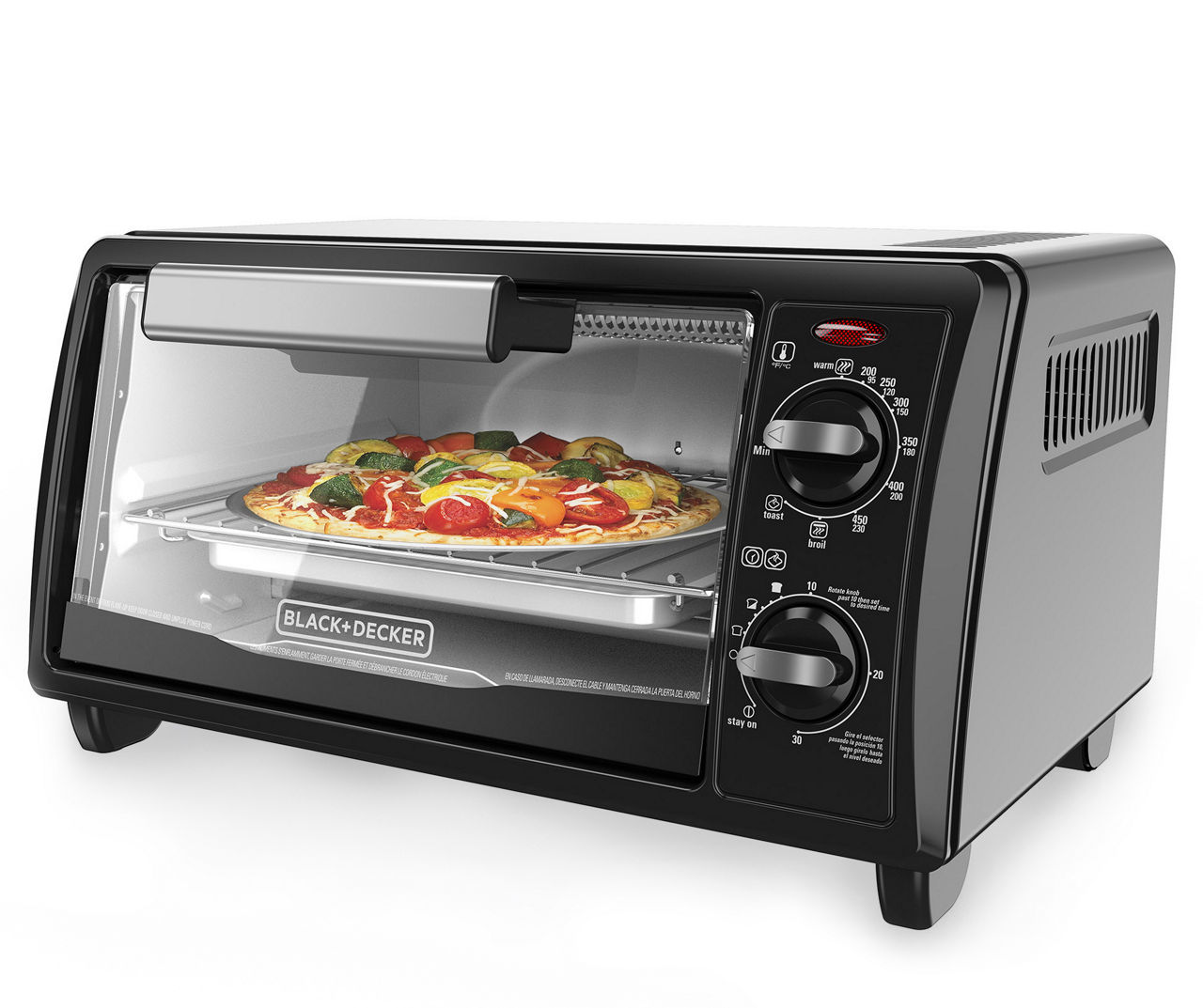 BLACK+DECKER 4 Slice Natural Convection Toaster Oven - Stainless Steel –  UnitedSlickMart