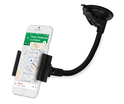 Black Windshield Suction Cup Car Mount for Smartphones
