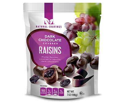 Dark Chocolate Covered Raisins, 7 Oz.