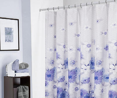 Liv Floral Microfiber Shower Curtain