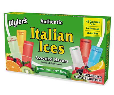 Italian Ice Freezer Pops, 20-Pack