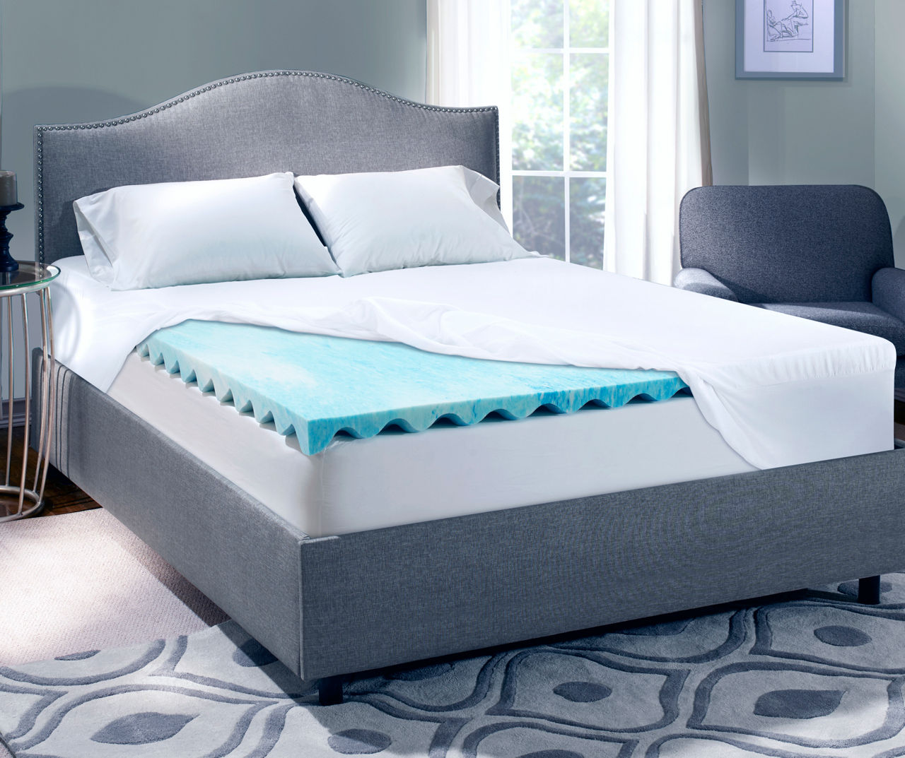 Serta Perfect Sleeper 3 Gel Swirl Memory Foam Toppers