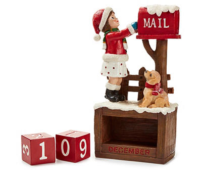 Girl & Dog Christmas Countdown Calendar