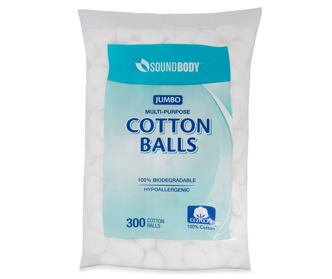 Sound Body Cotton Balls, 300-Count
