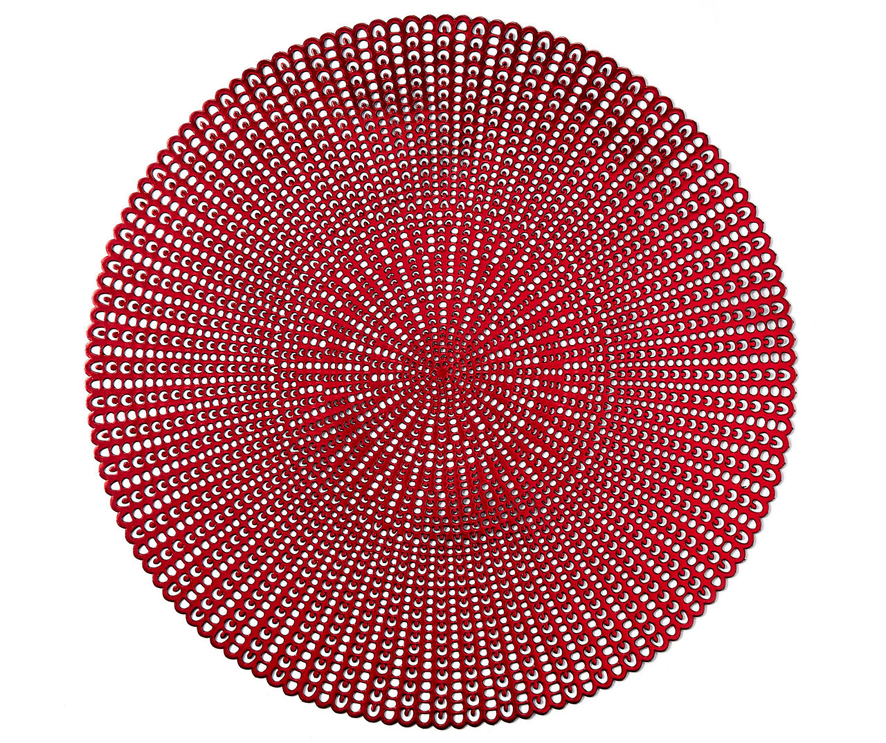 Winter Wonder Lane Red Die-Cut Round Placemat | Big Lots