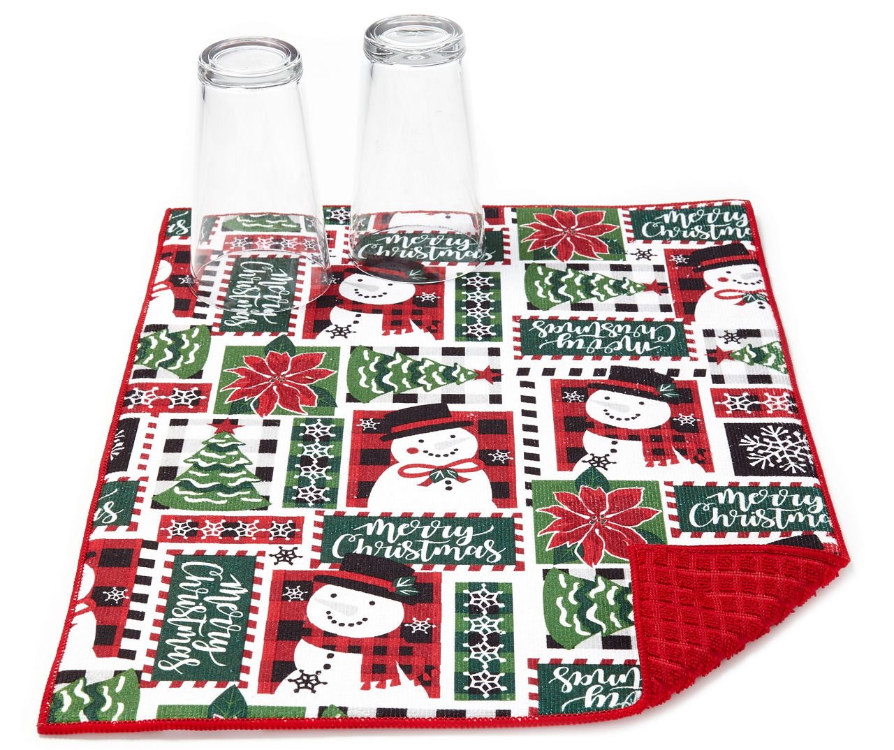 Reversible Dish Drying Mat - Patchwork