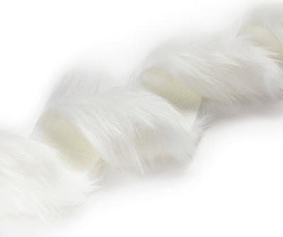 White Fur Ribbon
