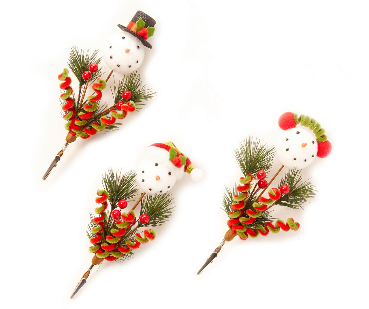 Winter Wonder Lane Snowy Pinecone & Berry Picks, 3-Pack