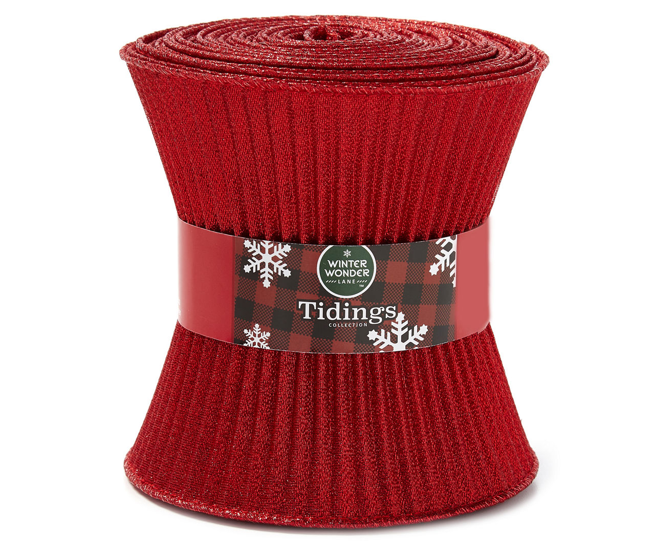 Winter Wonder Lane White, Red & Green Plaid Ribbon