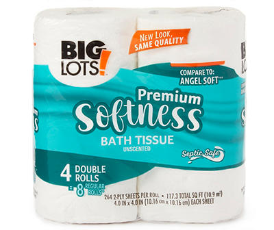 Big Lots Premium Toilet Paper, 4 Double Rolls