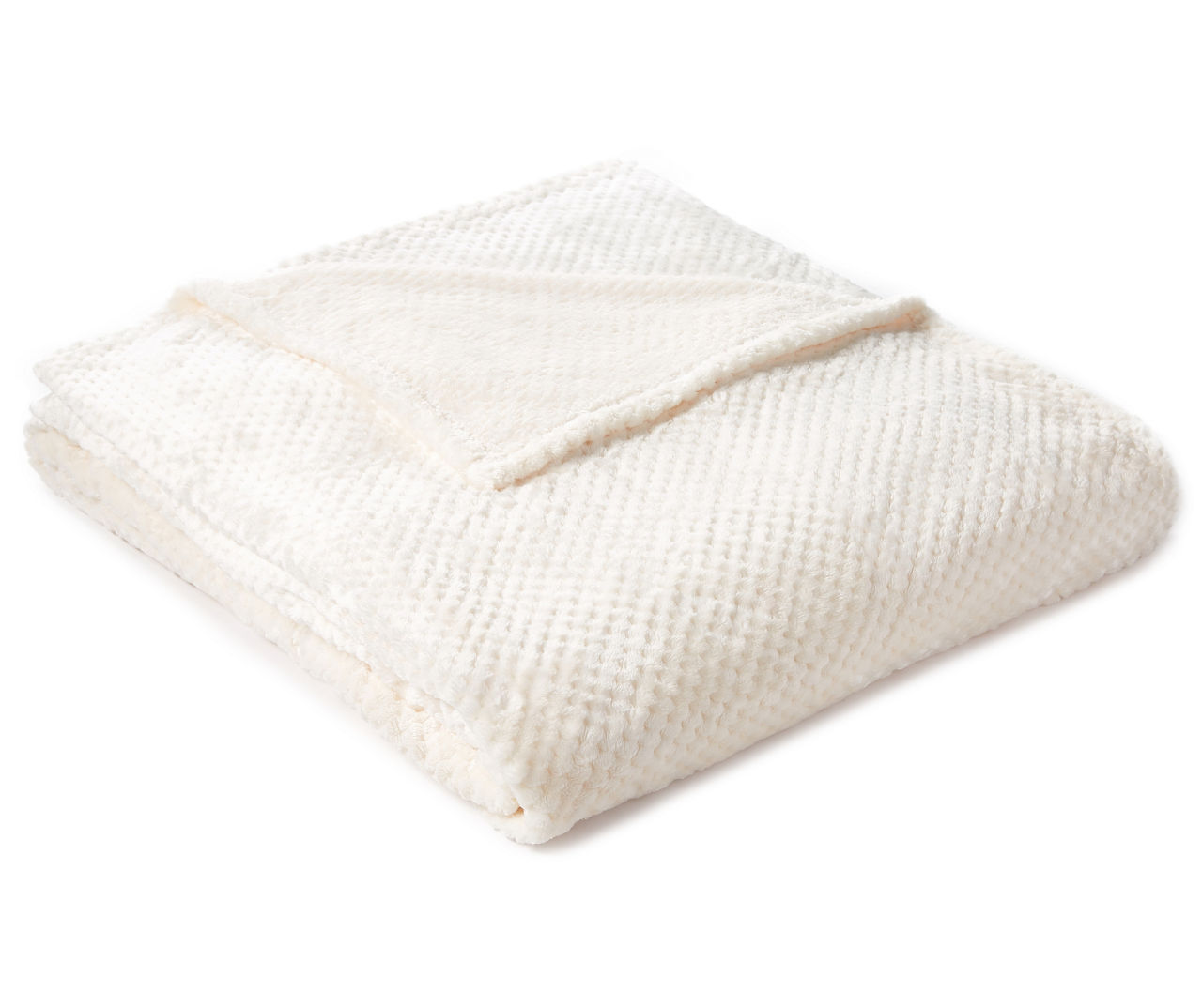 Aprima Ivory Queen Velvet Plush Blanket | Big Lots