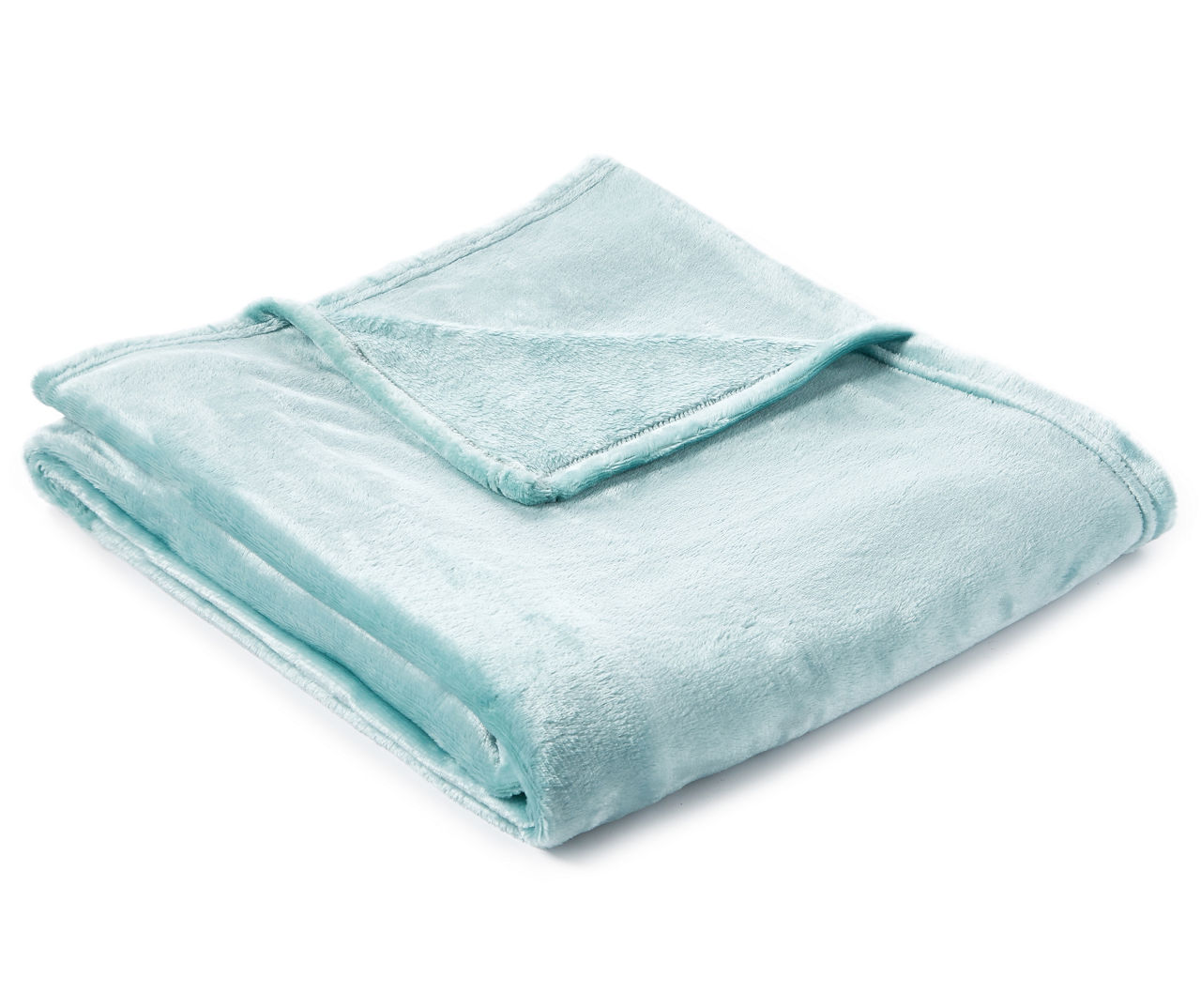 Living Colors Pale Teal Velvet Plush Throw | Big Lots