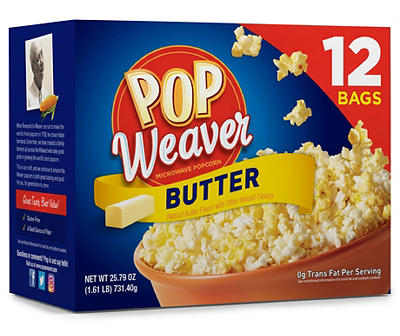 Butter Microwave Popcorn, 12-Pack