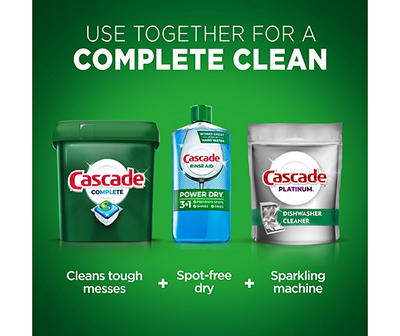 Cascade Complete ActionPacs Dishwasher Detergent, Fresh Scent, 43 Count