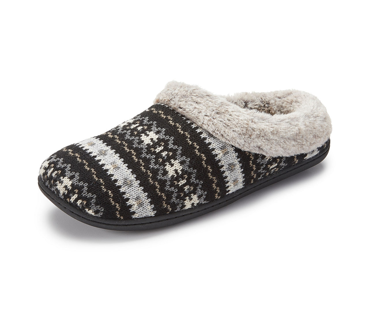 Women s Fair Isle Slippers Big Lots