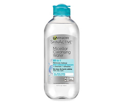Garnier SkinActive Micellar Cleansing Water, For Waterproof Makeup, 13.5 fl. oz.